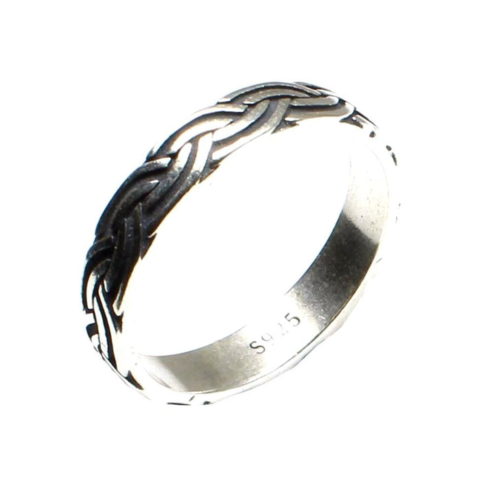 Real Solid Silver Ring Plain Unisex Band 19/ 59 no. Size