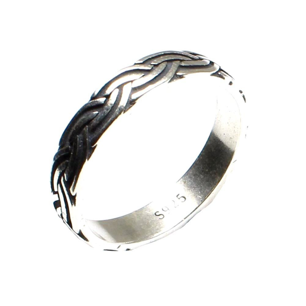 Real Sterling Silver Ring Plain Unisex Band 22 / 62 no. Size