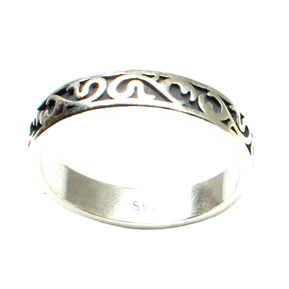 Real Solid Sterling Silver Ring Plain Unisex Band 19/ 59 no. Size