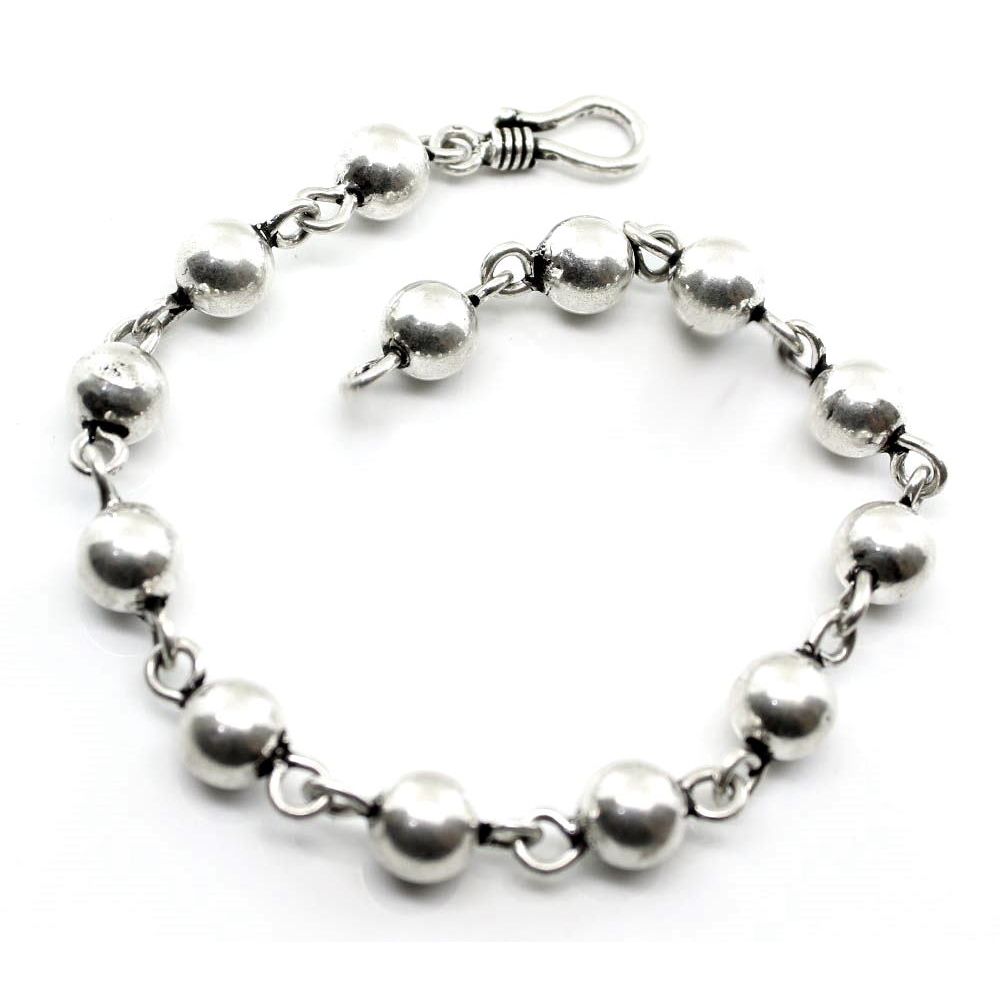 balls-amp-links-925-sterling-silver-arm-wrist-women-bracelet-8.5quot