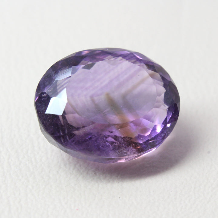 12Ct Natural Amethyst (Katella) Oval Faceted Purple Gemstone