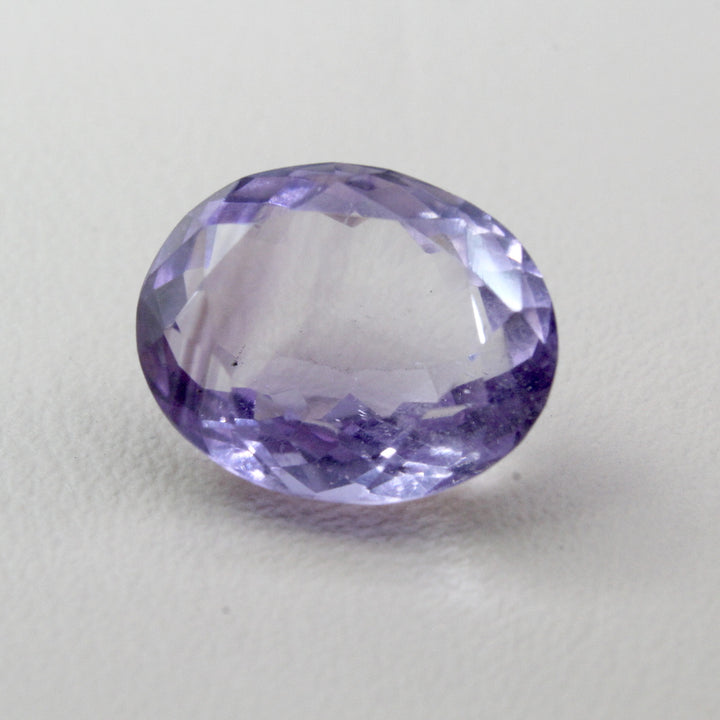 8.7Ct Natural Rose Amethyst (Katella) Oval Faceted Purple Gemstone