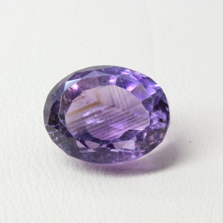 9.85Ct Natural Amethyst (Katella) Oval Faceted Purple Gemstone
