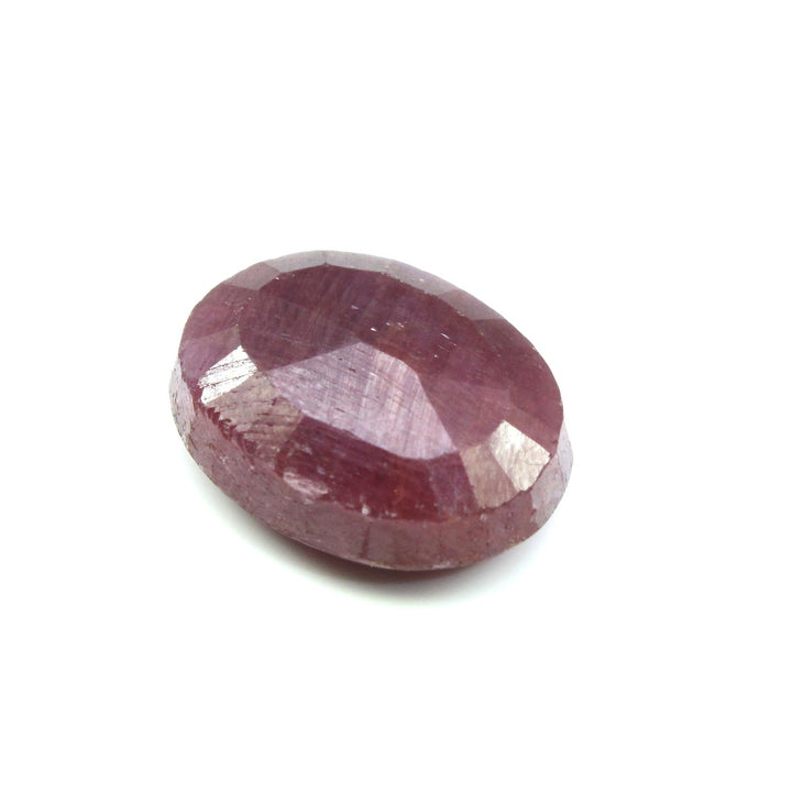 CERTIFIED 5.87Ct Natural Untreated Ruby (MANIK) Oval Faceted Rashi Sun Gemstone
