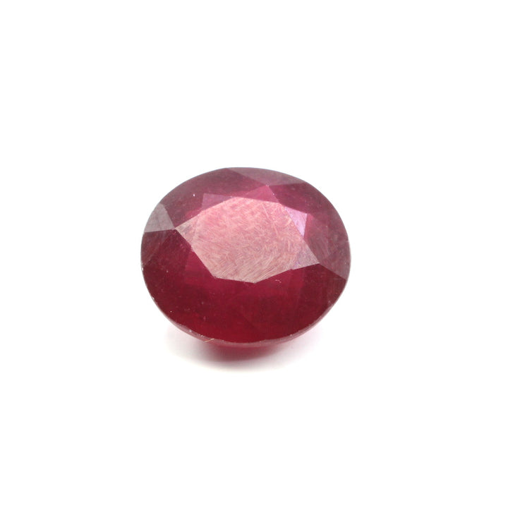 Certified 5.43Ct Natural Untreated Ruby (Manik) Oval Rashi Sun Gemstone