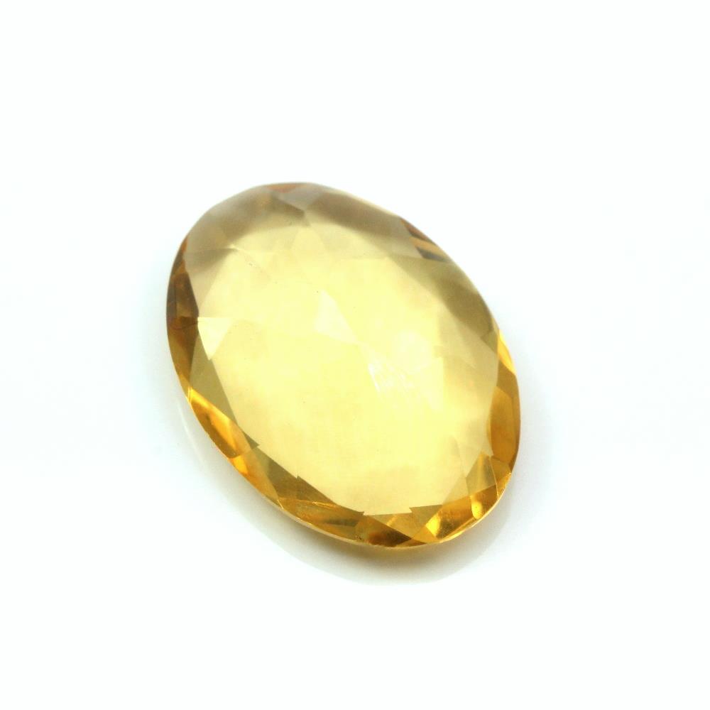 Certified 4.04Ct Natural Yellow Citrine (Sunella) Oval Faceted Gemstone