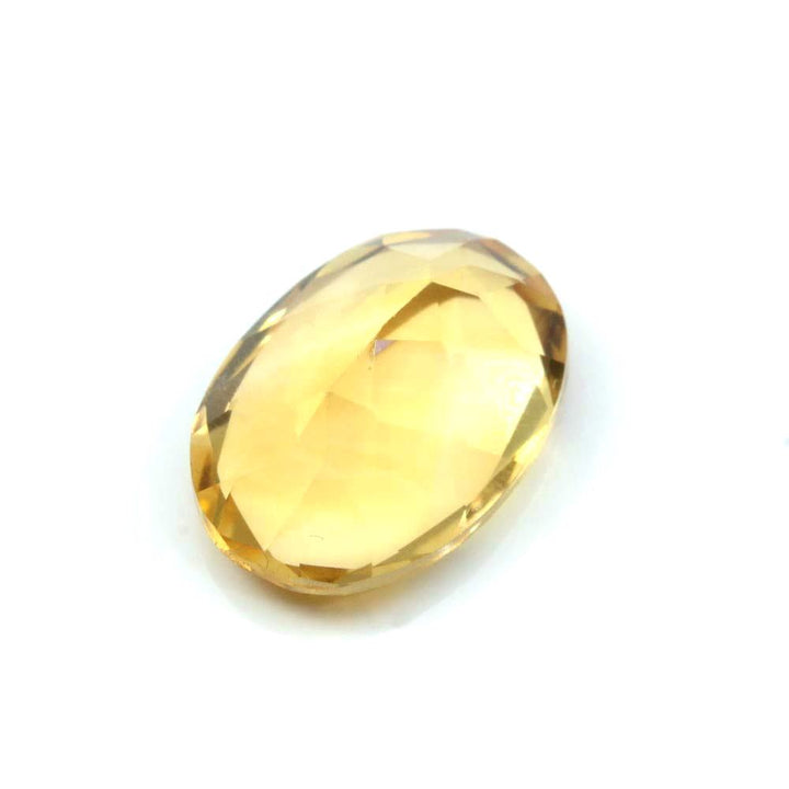 Certified 5.42Ct Natural Yellow Citrine (Sunella) Oval Faceted Gemstone
