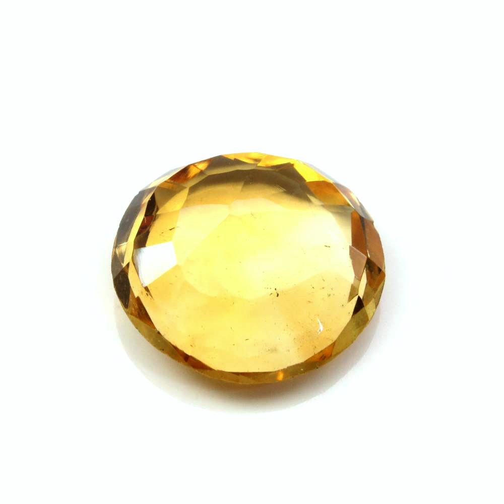 Certified 3.68Ct Natural Yellow Citrine (Sunella) Oval Faceted Gemstone