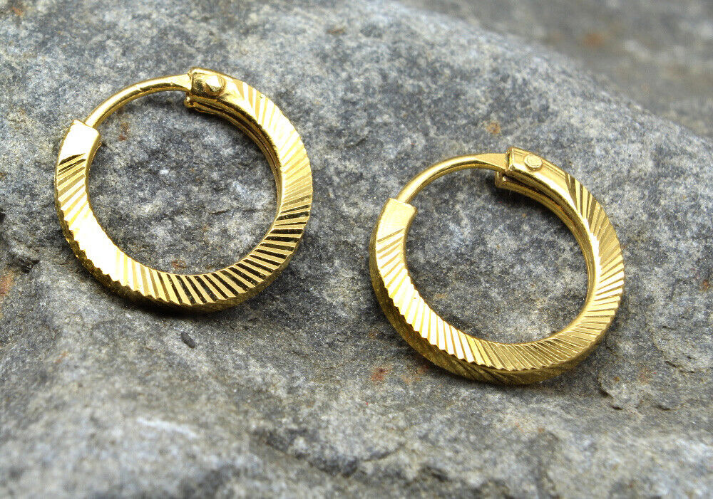 14k Yellow Gold Hoop Earrings – Elite Fine Jewelers