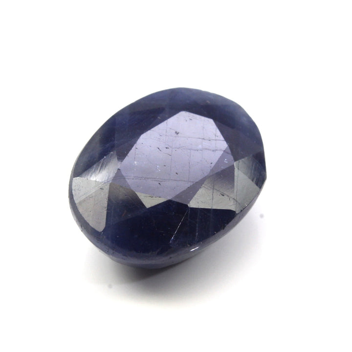 Certified 10.67Ct Natural Blue Sapphire (Neelam) Oval Cut Gemstone