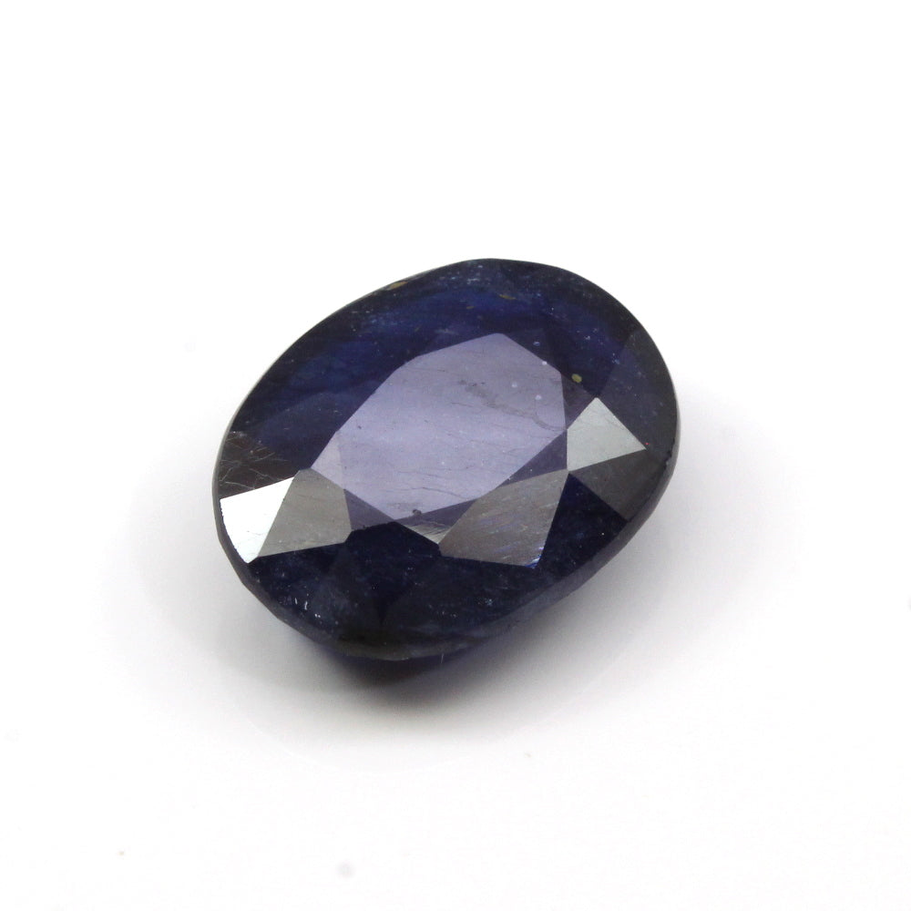 Certified 7.67Ct Natural Blue Sapphire (Neelam) Oval Cut Gemstone