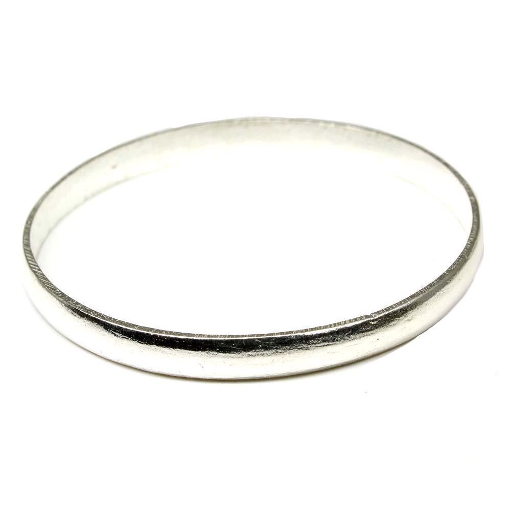 Children's Pure Silver Joint-less solid Kada Bangle Bracelet 5cm