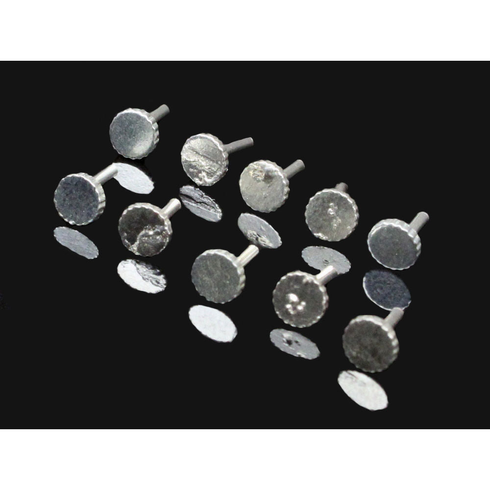 10pc Silver plated Back Pins for Push Pin Indian style Nose studs