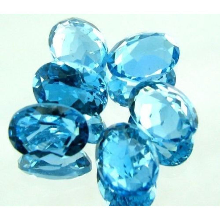 Top Color VVSI A+++ 7ct NaturalL Swiss Blue Topaz Oval Faceted Gemstone