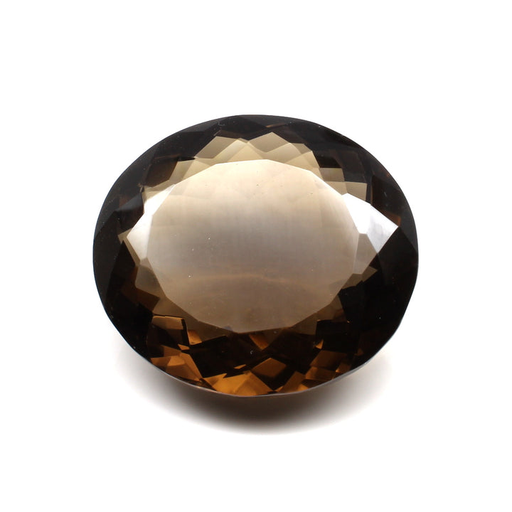 Huge collectible 143.9Ct Natural Smoky Quartz Crystal Oval Gemstone