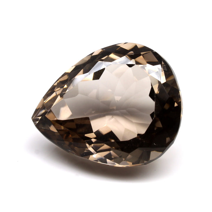 92.4Ct Natural Smoky Quartz Crystal Pear Gemstone