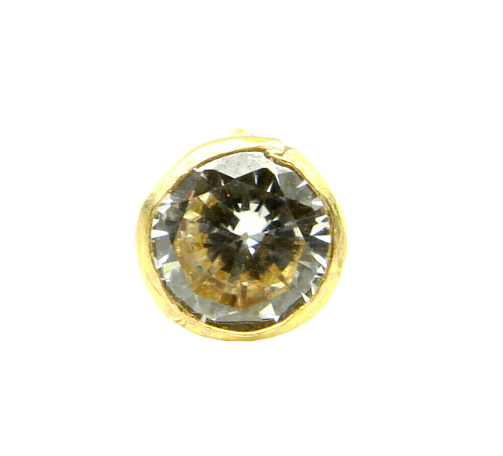 14k Yellow Gold 2mm Ball Nose Stud