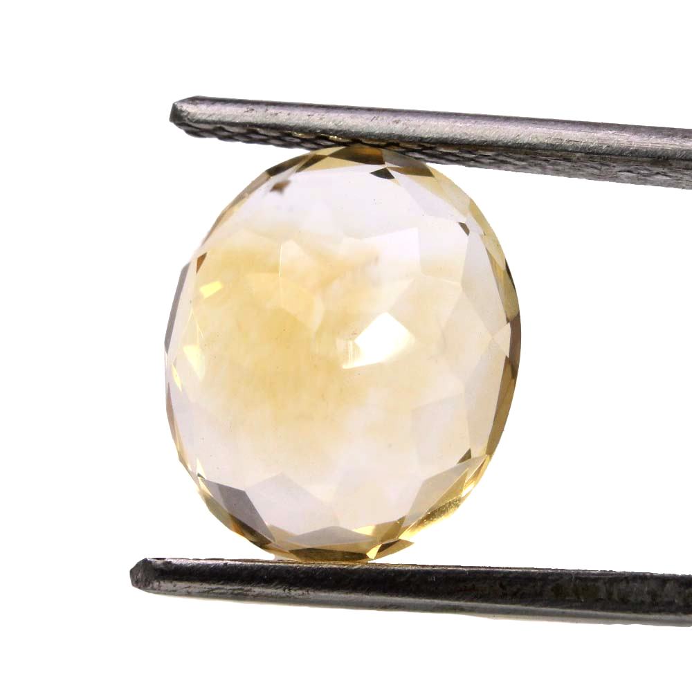 4.55Ct Natural Yellow Citrine (Sunella) Oval Cut Gemstone