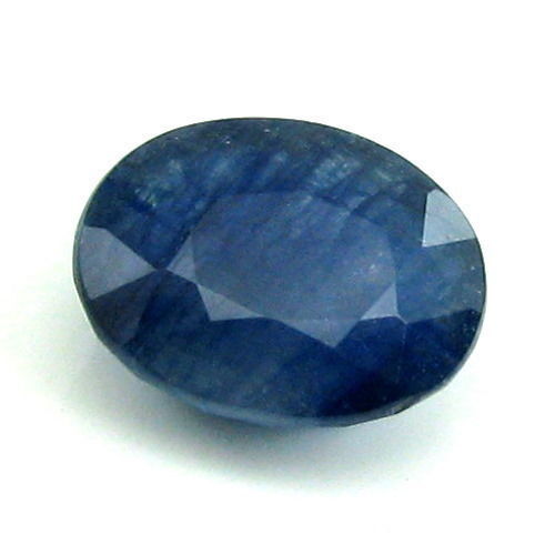 Certified 6.99Ct Natural Blue Sapphire (Neelam) Oval Cut Gemstone