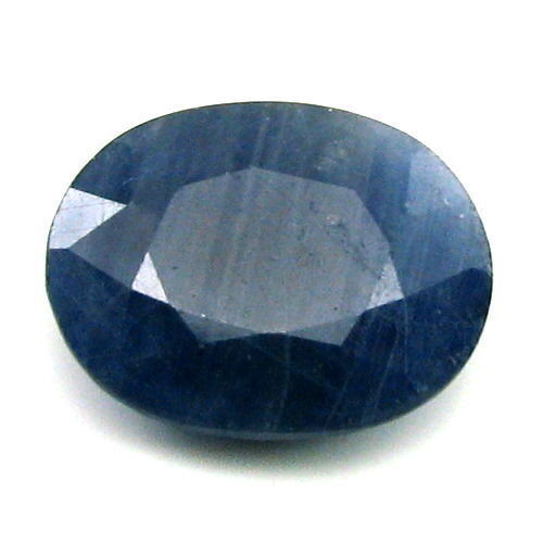 Certified 5.67Ct Natural Blue Sapphire (Neelam) Oval Cut Gemstone