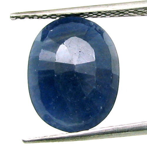 Certified 5.67Ct Natural Blue Sapphire (Neelam) Oval Cut Gemstone