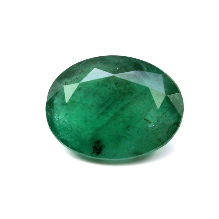 3Ct Natural Green Oval (Panna) Oval Cut Gemstone