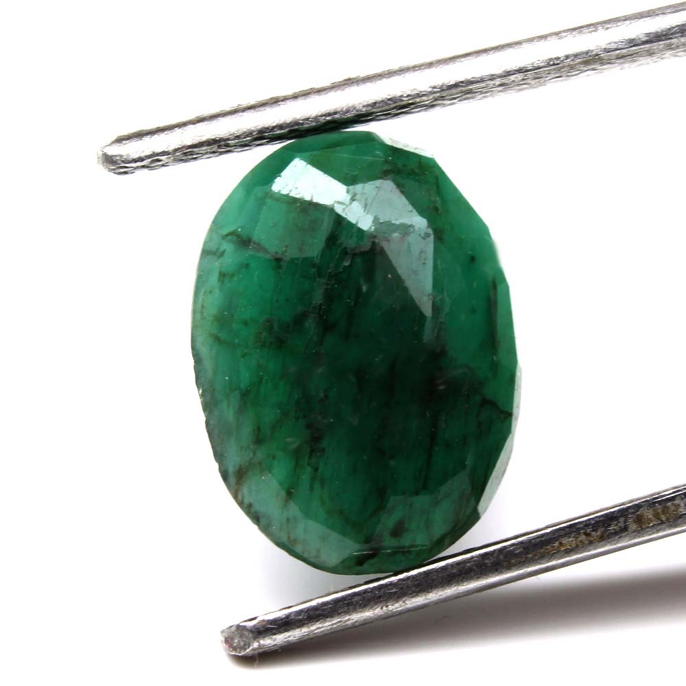 3.35Ct 100% Natural Untreated  Emerald Oval Cut Gemstone