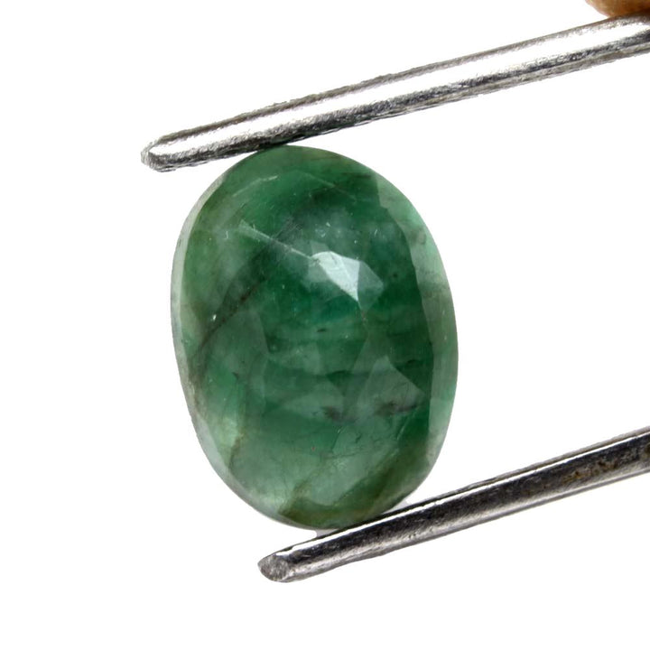 3.6Ct Natural Green Emerald Untreated Oval Cut Astor Gemstone