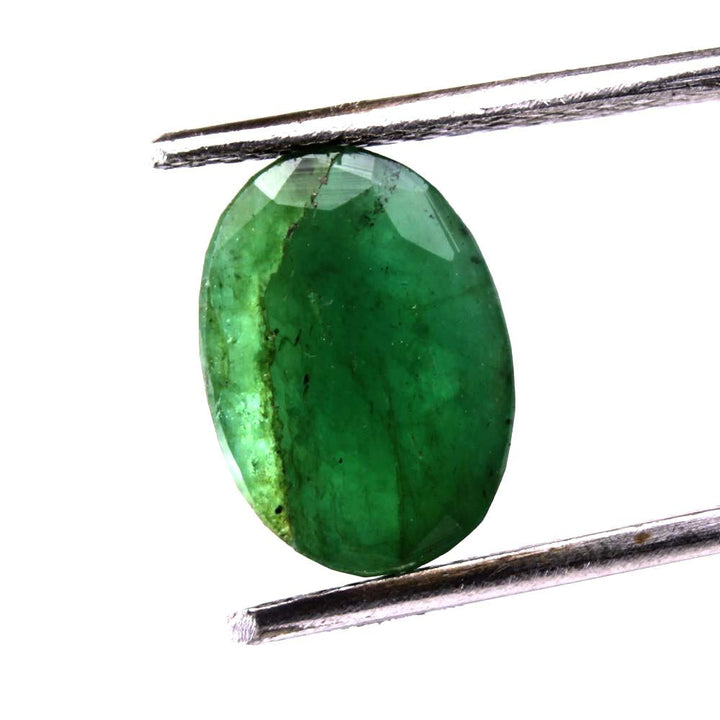 3.3Ct Natural Green Emerald Untreated Oval Cut Astor Gemstone