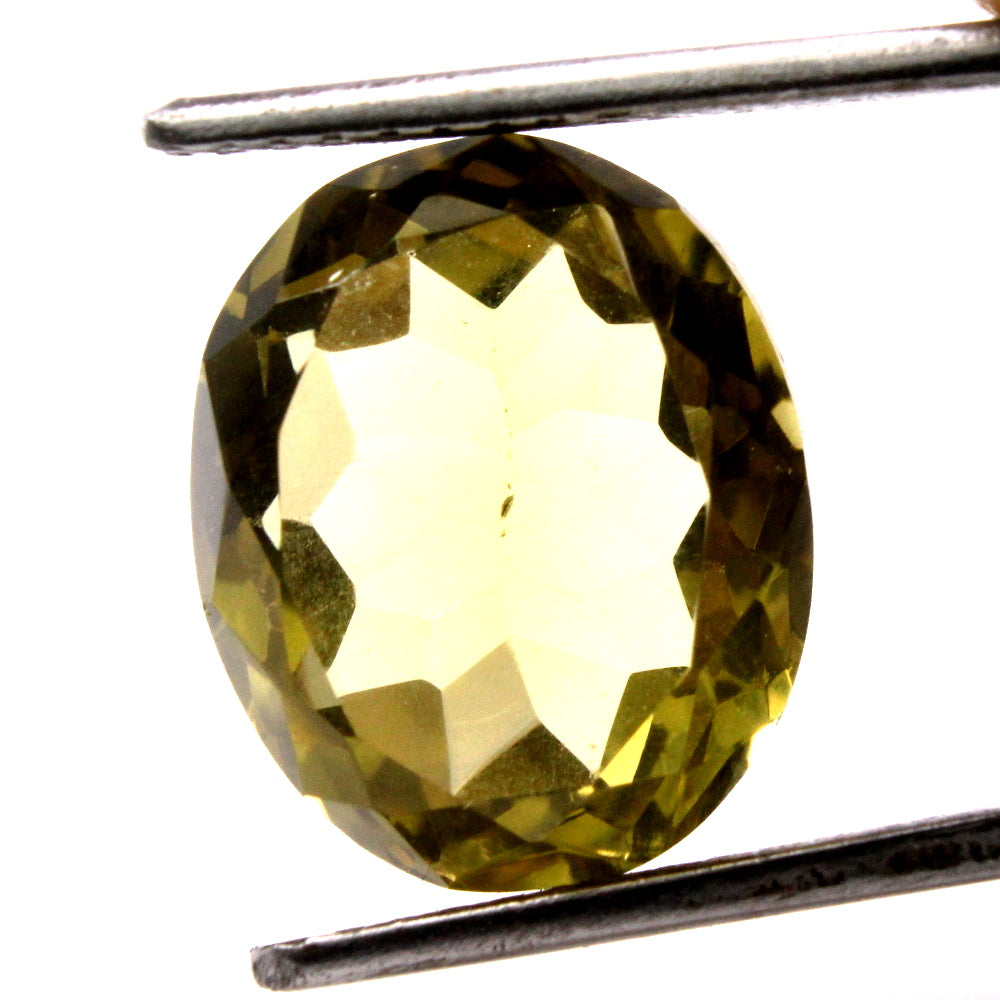 8Ct Natural Yellow Citrine (Sunella) Oval Cut Gemstone