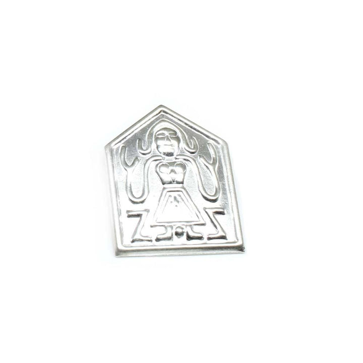 Pure Silver Ahoi Mata figure embossed on plate for red book remedies
