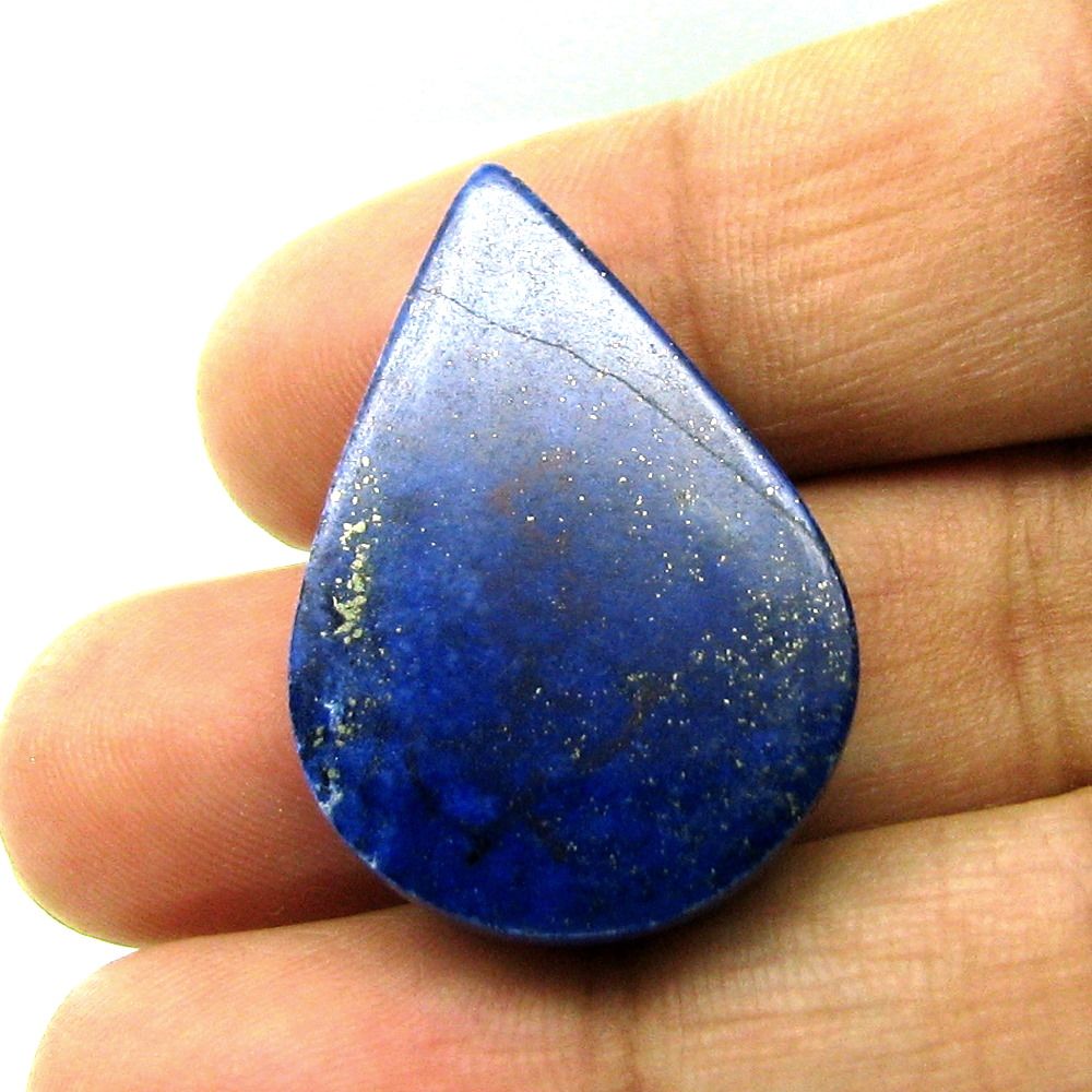 42.2Ct 100% Natural Blue Untreated Lapis Lazuli Pear Cabochon Loose Gemstone