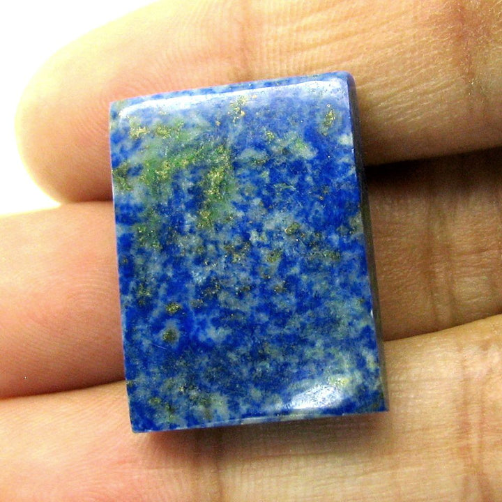 32.6Ct 100% Natural Blue Untreated Lapis Lazuli Rectangle Cabochon Loose Gemston