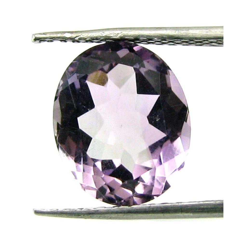 Certified 4.83Ct Natural Amethyst (Katella) Oval Faceted Gemstone