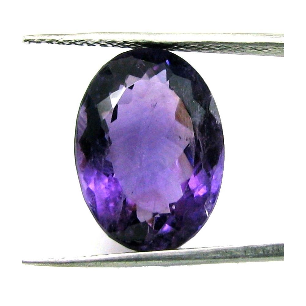 Certified 12.10Ct Natural Amethyst (Katella) Oval Faceted Gemstone