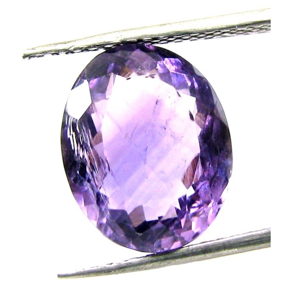 Certified 8.63Ct Natural Amethyst (Katella) Oval Faceted Gemstone