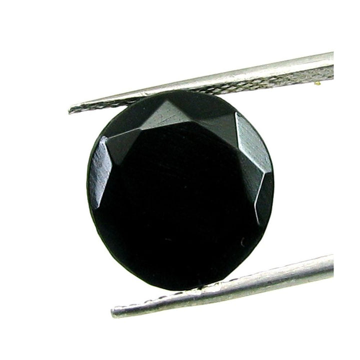 6.55Ct Natural Black Onyx Oval Cut Gemstone