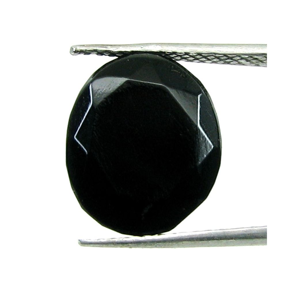 6.10Ct Natural Black Onyx Oval Cut Gemstone