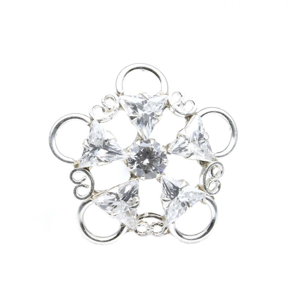 indian-925-sterling-silver-white-cz-studded-nose-ring-push-pin-10457