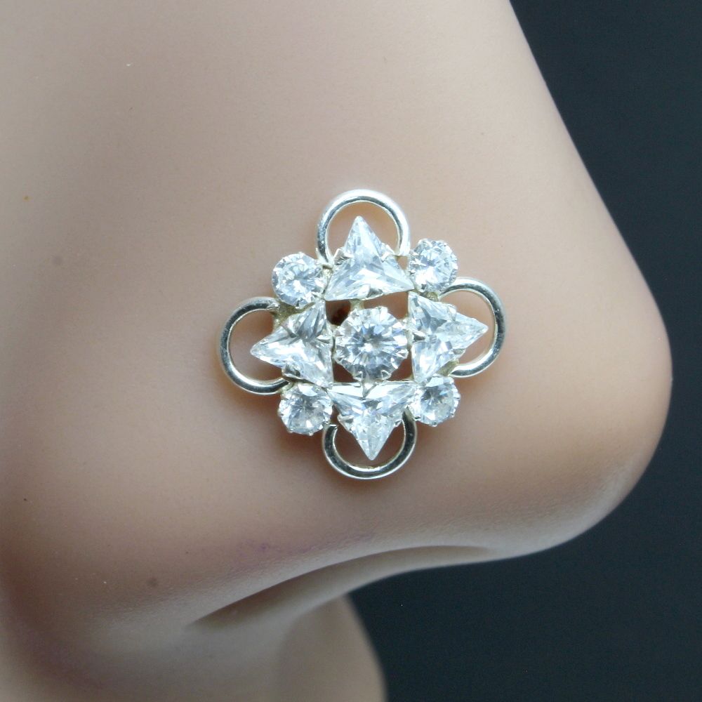 ethnic-925-sterling-silver-multi-color-cz-studded-nose-ring-push-pin-10478