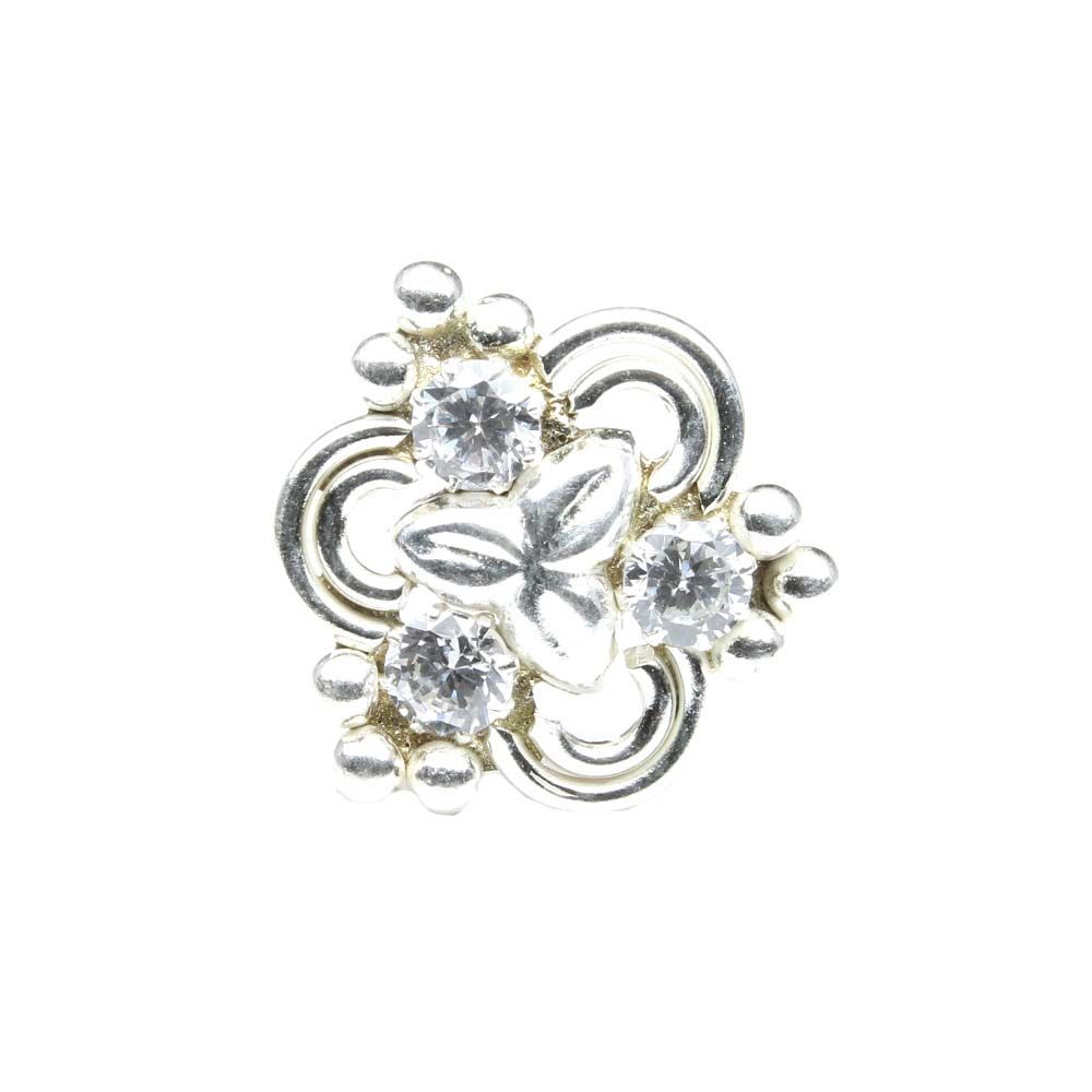 ethnic-indian-925-sterling-silver-white-cz-studded-nose-ring-push-pin-10479