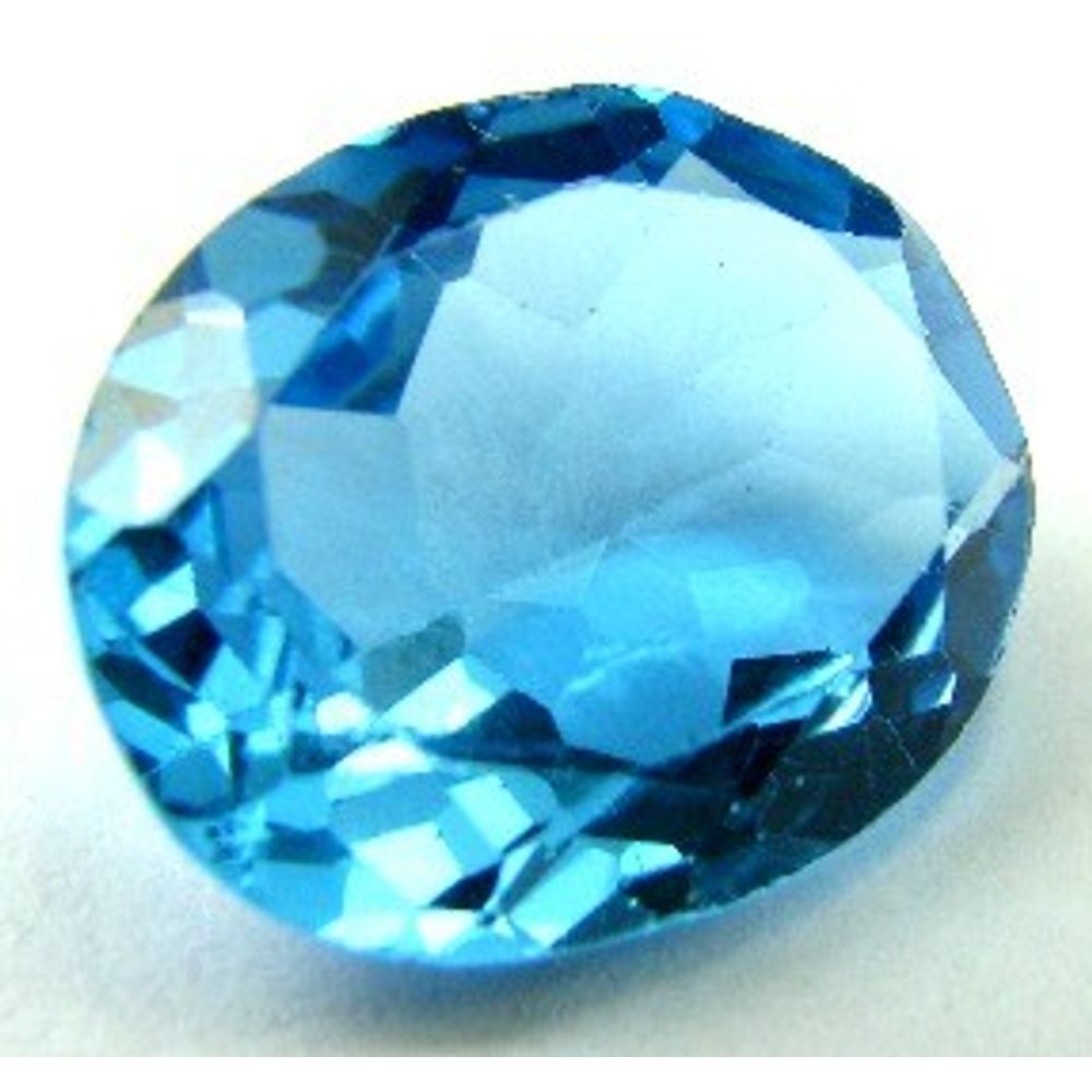 5Ct Natural SWISS BLUE TOPAZ Oval Faceted Clear VVSI Gemstone