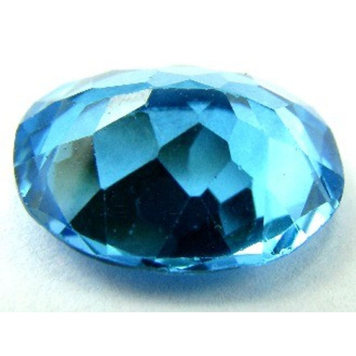 5Ct Natural SWISS BLUE TOPAZ Oval Faceted Clear VVSI Gemstone