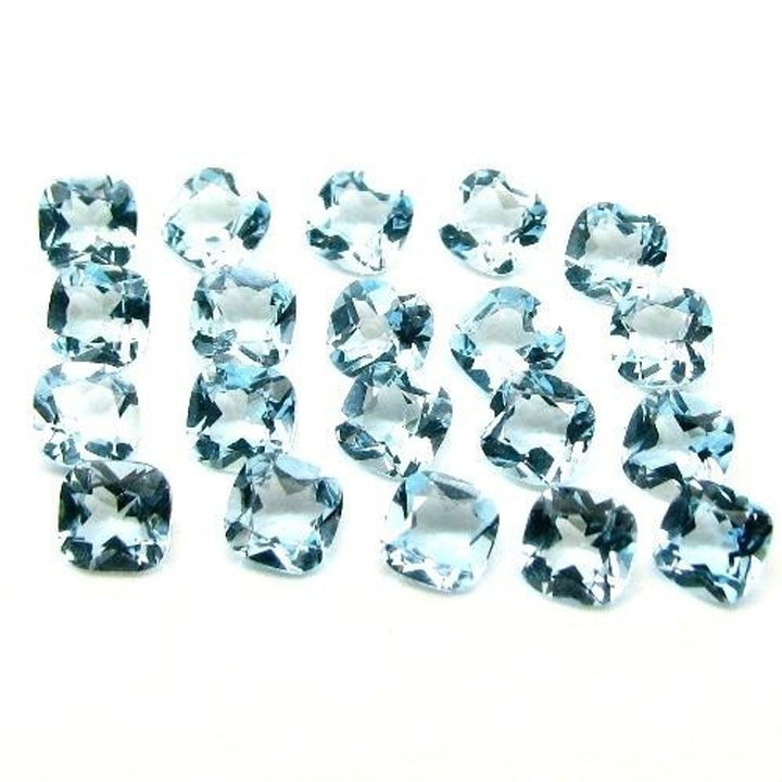 12.7Ct-68pc-4X3mm-Natural-Blue-Topaz-Setting-Oval-Faceted-Gemstones