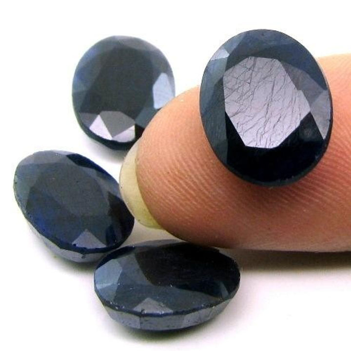 43.8Ct 8pc Lot Natural Blue Sapphire Oval Faceted Gemstone