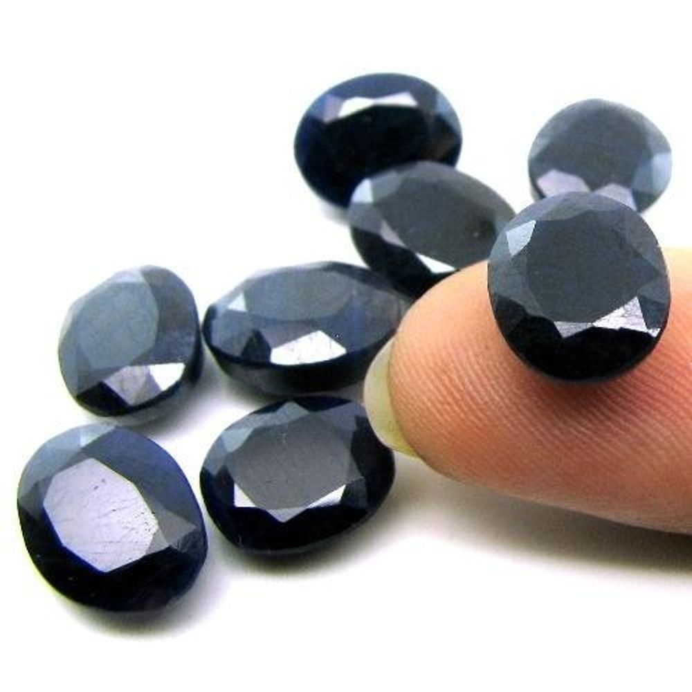 5.8ct 60pc Natural Blue Sapphire 2.5MM Round Faceted Gemstones Wholesale Lot