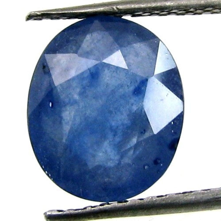 3.65Ct Natural Blue Sapphire (Neelam) Oval Cut Gemstone