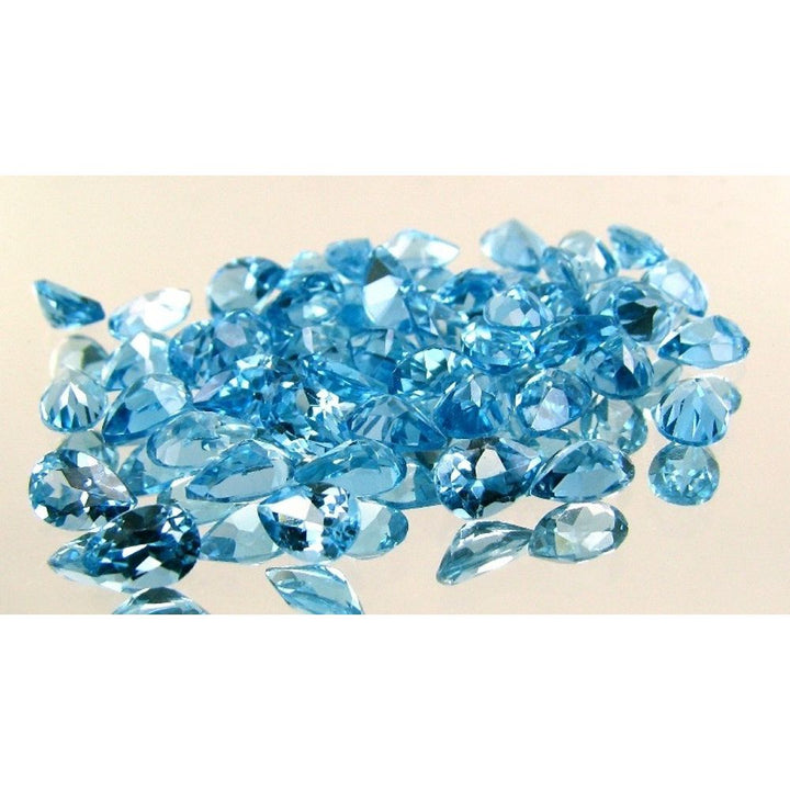 9.4CT-6pc-Natural-Swiss-Blue-Topaz-8x6MM-Setting-Oval-Faceted-Gemstone-Wholesale