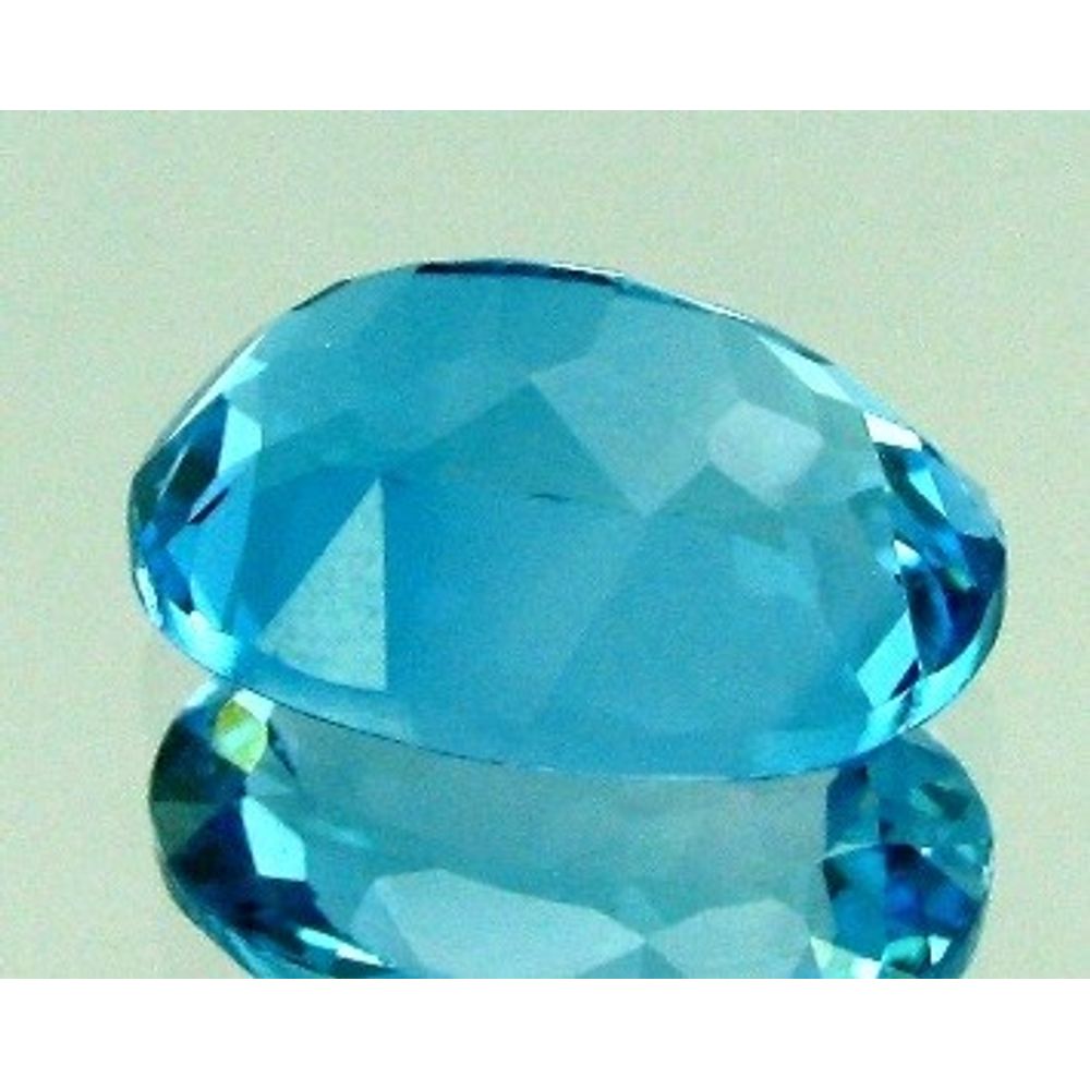 13.6CT 50pc Natural Blue Topaz 5x3MM Setting Oval Faceted Gemstones Wholesal Lot