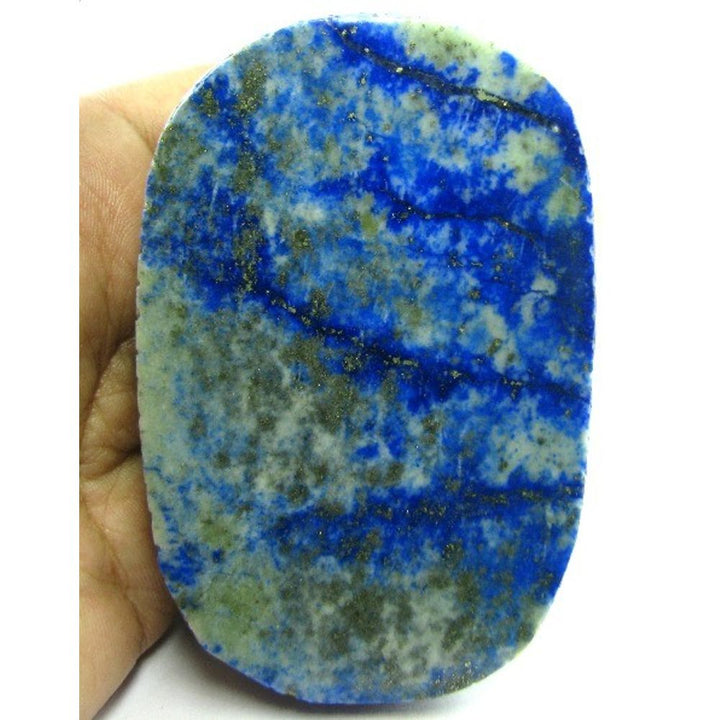 HUGE Collectible 1838Ct Natural Untreated Blue Lapis Lazuli Oval Hand Carved Gem